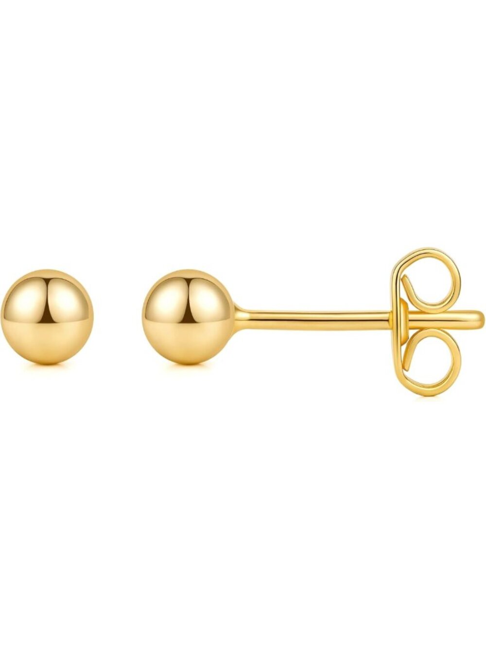14K Gold Ball Stud Earrings for Women | Elegant Gold Jewelry for Everyday Wear